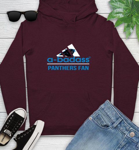 Carolina Panthers NFL Football A Badass Adidas Adoring Fan Sports Youth Hoodie 7
