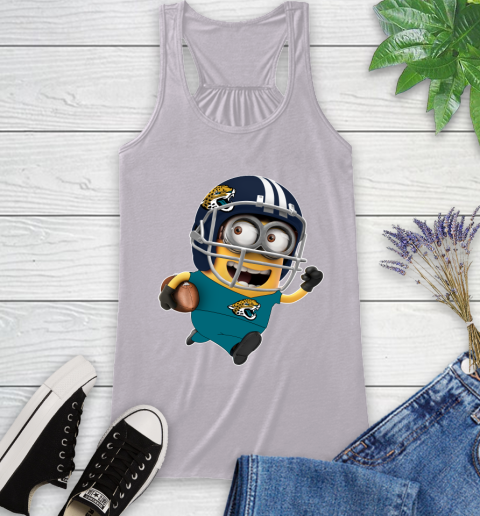 NFL Jacksonville Jaguars Minions Disney Football Sports Racerback Tank 5