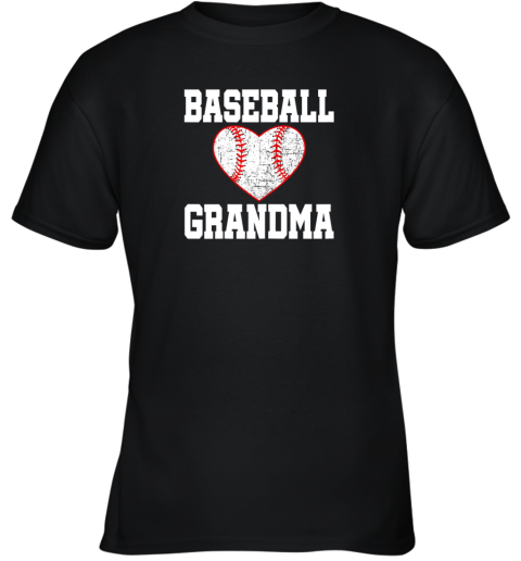 Vintage Baseball Grandma Funny Gift Youth T-Shirt