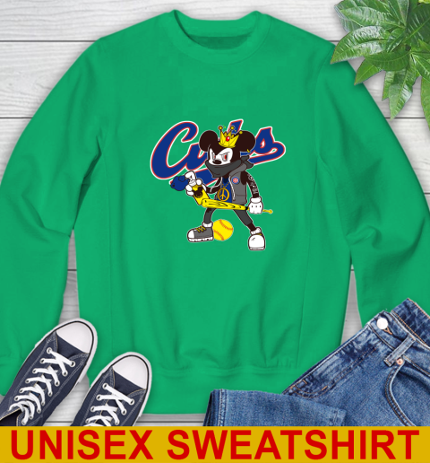 Chicago Cubs MLB Baseball Mickey Peace Sign Sports Sweatshirt 7 Chicago Cubs MLB Baseball Mickey Peace Sign Sports Sweatshirt - Image 7