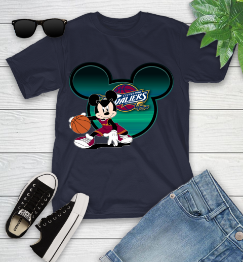 NBA Cleveland Cavaliers Mickey Mouse Disney Basketball Youth T-Shirt 3
