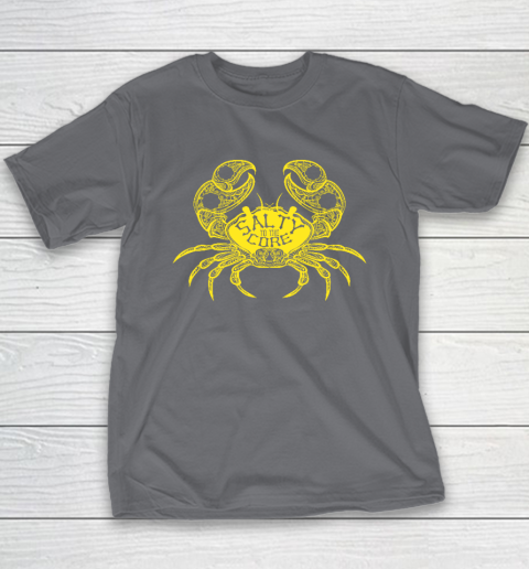 Salty To The Core Crab Youth T-Shirt 5