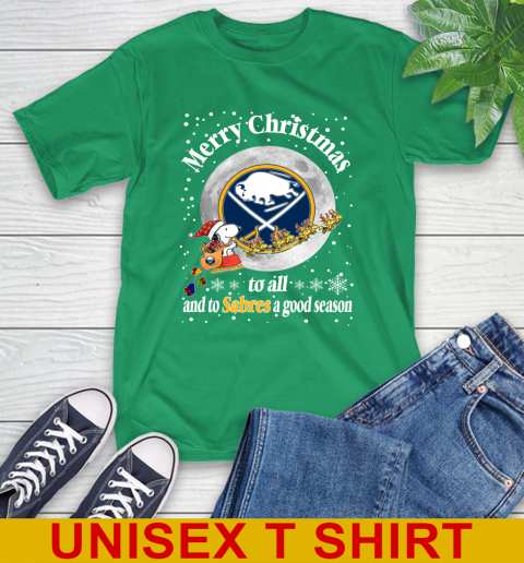 Buffalo Sabres Merry Christmas To All And To Sabres A Good Season NHL Hockey Sports T-Shirt 7