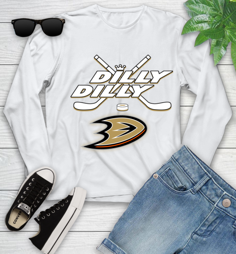 NHL Anaheim Ducks Dilly Dilly Hockey Sports Youth Long Sleeve