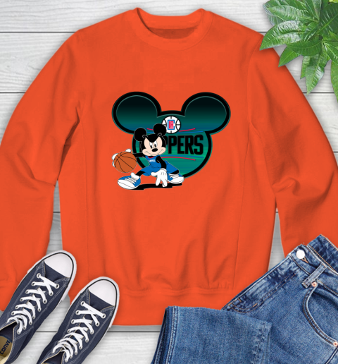 NBA LA Clippers Mickey Mouse Disney Basketball Sweatshirt 4