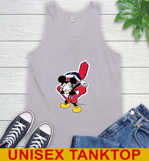 Cleveland Indians MLB Baseball Dabbing Mickey Disney Sports Tank Top 4