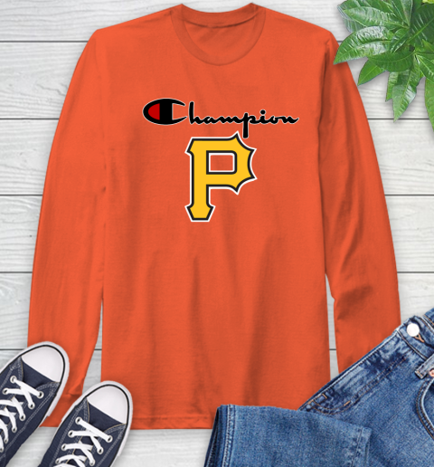 MLB Baseball Pittsburgh Pirates Champion Shirt Long Sleeve T-Shirt 3