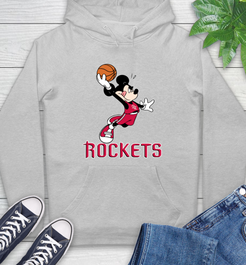 NBA Basketball Houston Rockets Cheerful Mickey Mouse Shirt Hoodie 6
