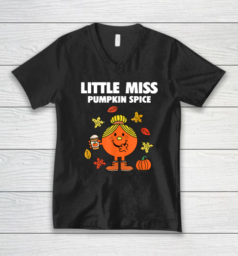 Little Miss Pumpkin Spice V-Neck T-Shirt
