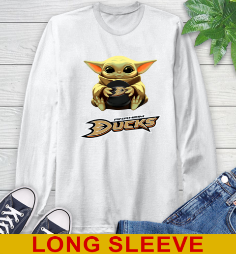 NHL Hockey Anaheim Ducks Star Wars Baby Yoda Shirt 58