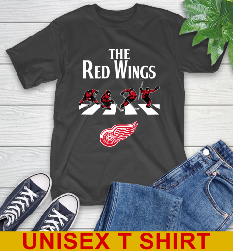 NHL Hockey Detroit Red Wings The Beatles Rock Band Shirt T-Shirt