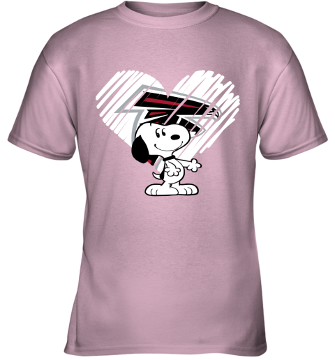 k7qv a happy christmas with atlanta falcons snoopy youth t shirt 26 front light pink