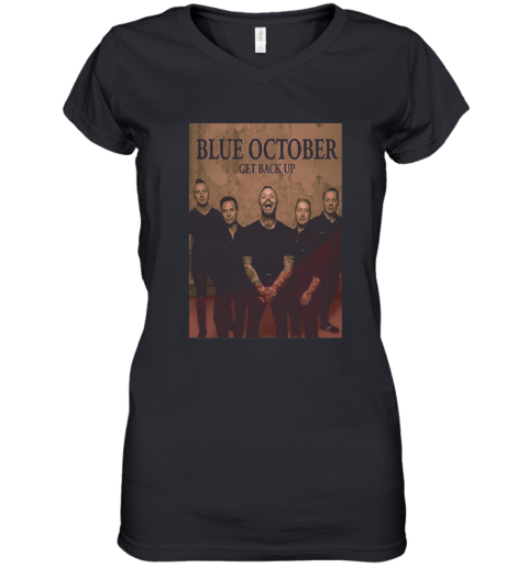 Blue October Get Back Up Album Women's V-Neck T-Shirt