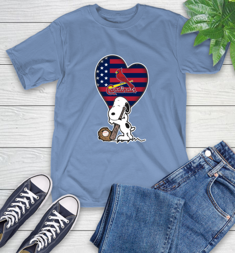 St.Louis Cardinals MLB Baseball The Peanuts Movie Adorable Snoopy T-Shirt 11
