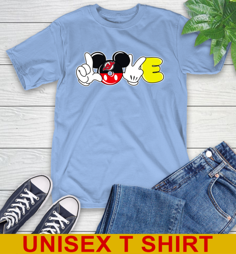 New Jersey Devils NHL Hockey Love Mickey Disney Sports T-Shirt 11