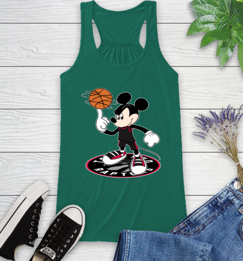 NBA Basketball Toronto Raptors Cheerful Mickey Disney Shirt not broken the mould Racerback Tank 7