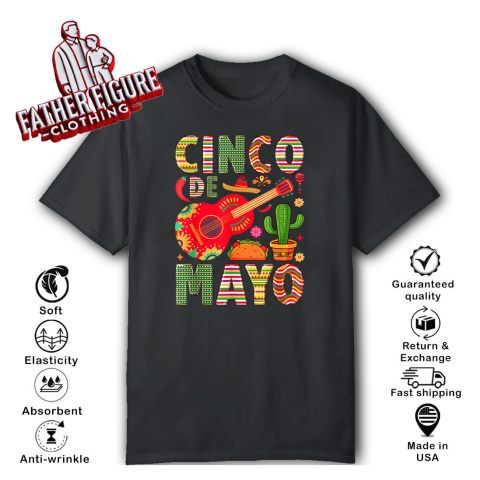 Cinco De Mayo Shirt Mexican T-Shirt Fiesta Party Flag Tee Cinco De Mayo Shirt Mexican T-Shirt Fiesta Party Flag Tee