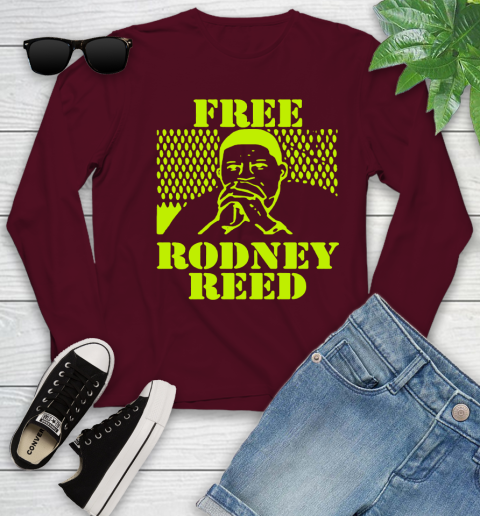 Freee rodney reed Youth Long Sleeve 7 Freee rodney reed Youth Long Sleeve - Image 7