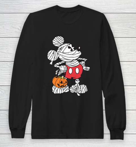 Disney Retro Mickey Mouse Mummy Halloween Long Sleeve T-Shirt