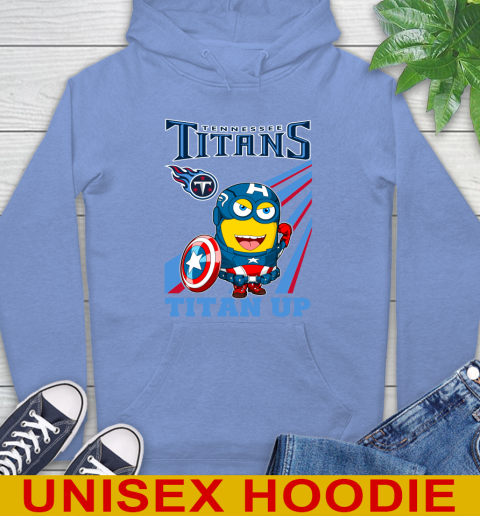 NFL Football Tennessee Titans Captain America Marvel Avengers Minion Titan Up Shirt Hoodie 11