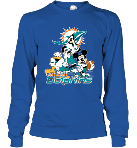 NFL Miami Dolphins Mickey Mouse Donald Duck Goofy Football T Shirt -  Rookbrand