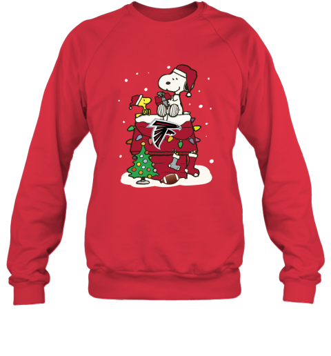 Happy Christmas With Atlanta Falcons Snoopy Sweatshirt