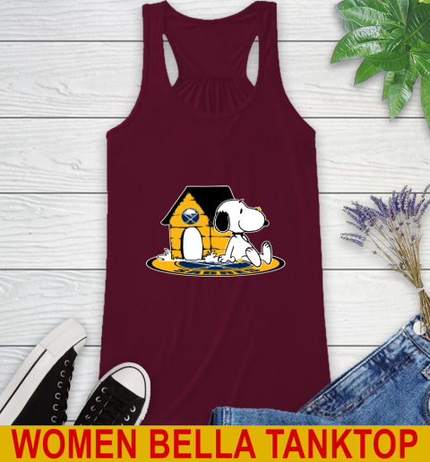 NHL Hockey Buffalo Sabres Snoopy The Peanuts Movie Shirt Racerback Tank 3