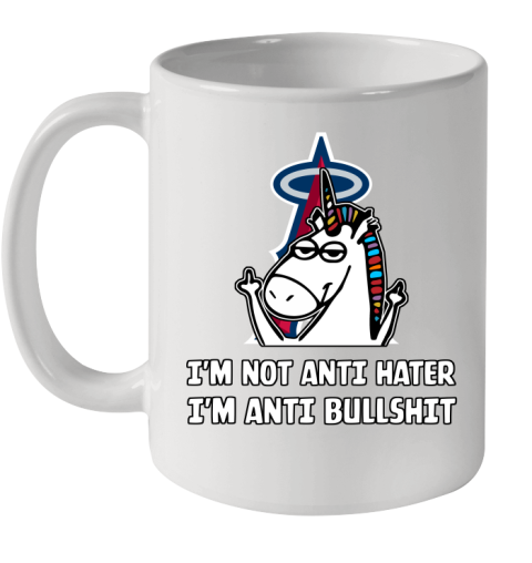 Los Angeles Angels MLB Baseball Unicorn I'm Not Anti Hater I'm Anti Bullshit (1) Ceramic Mug 11oz