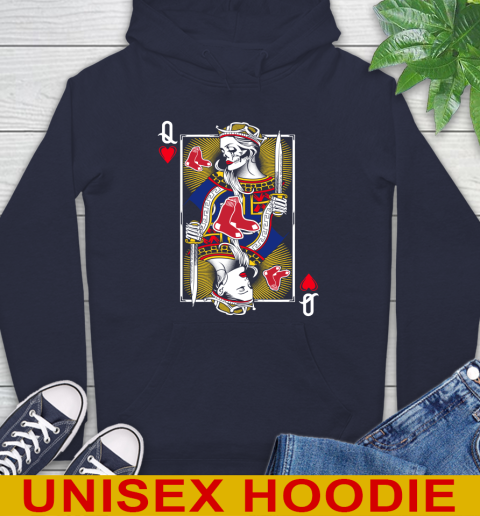 MLB Baseball Boston Red Sox The Queen Of Hearts Card Shirt Hoodie 3