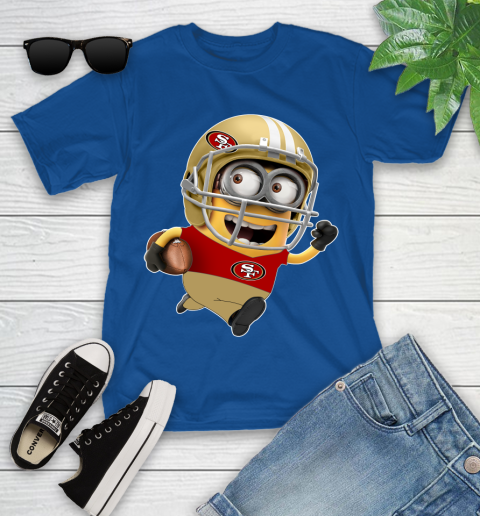 NFL San Francisco 49ers Minions Disney Football Sports Youth T-Shirt 9