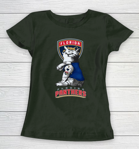 NHL My Cat Loves Florida Panthers Hockey Women's T-Shirt 4