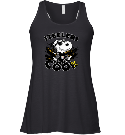 Pittsburg Steelers Snoopy Joe Cool We're Awesome Racerback Tank
