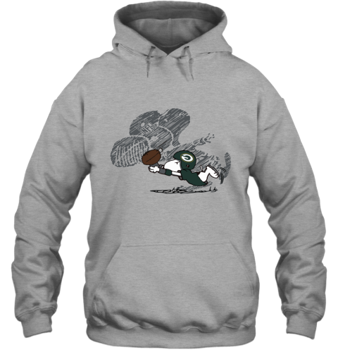 Green Bay Packers Snoopy Plays The Football Game Hoodie