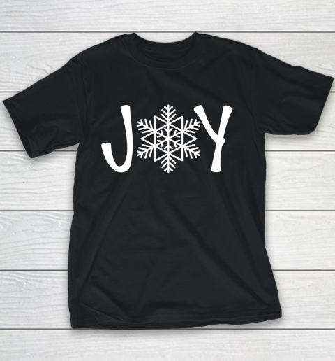 Joy Snowflake Christmas Youth T-Shirt