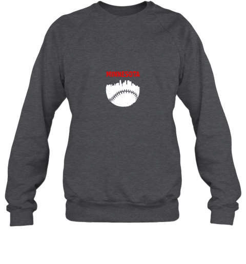 rmm3 retro minnesota baseball minneapolis cityscape vintage shirt sweatshirt 35 front dark heather