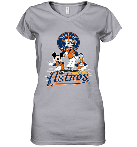 MLB Houston Astros Mickey Mouse Donald Duck Goofy Baseball T Shirt