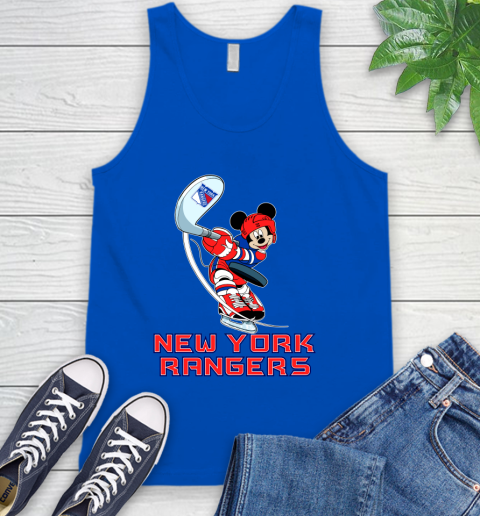 NHL Hockey New York Rangers Cheerful Mickey Mouse Shirt Tank Top 6 NHL Hockey New York Rangers Cheerful Mickey Mouse Shirt Tank Top - Image 6