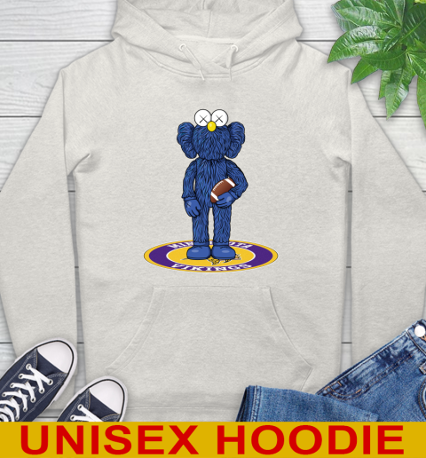 NFL Football Minnesota Vikings Kaws Bff Blue Figure Shirt Hoodie 12