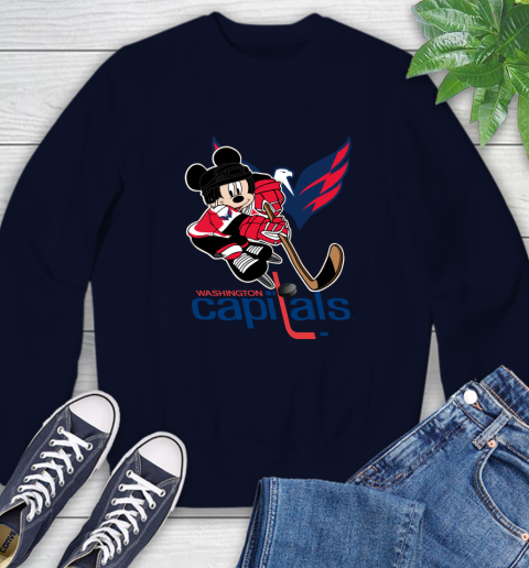 NHL Washington Capitals Mickey Mouse Disney Hockey T Shirt Sweatshirt 3