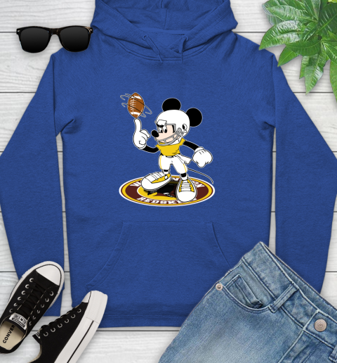 NFL Football Washington Redskins Cheerful Mickey Disney Shirt Youth Hoodie 9
