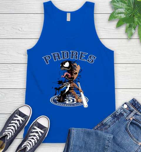 MLB San Diego Padres Baseball Venom Groot Guardians Of The Galaxy Tank Top 5