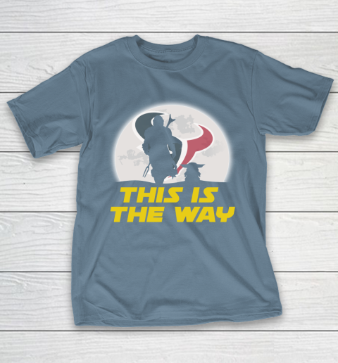 Houston Texans NFL Football Star Wars Yoda And Mandalorian This Is The Way T-Shirt 6