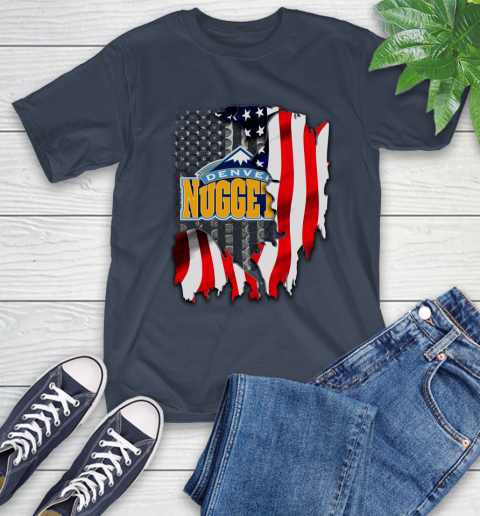 Denver Nuggets NBA Basketball American Flag T-Shirt 3