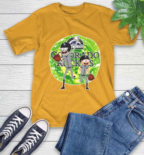 MLB Colorado Rockies Rick And Morty Baseball Sports T-Shirt 3