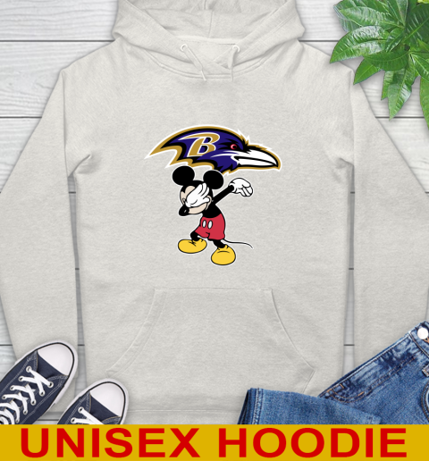 Baltimore Ravens NFL Football Dabbing Mickey Disney Sports Hoodie 12