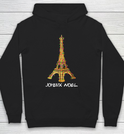 Joyeux Noel French Merry Christmas Eiffel Tower Hoodie