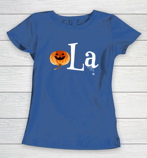Comma La Funny Kamala Harris Halloween Pumpkin Women's T-Shirt 6