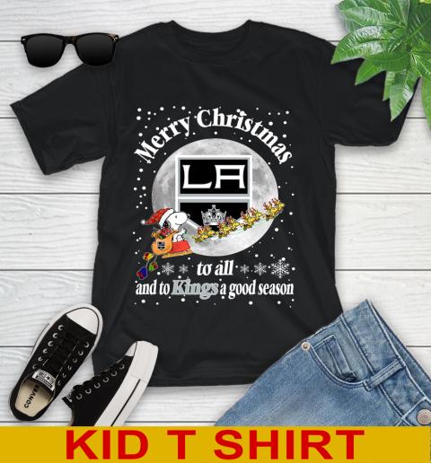 Los Angeles Kings Merry Christmas To All And To Kings A Good Season NHL Hockey Sports Youth T-Shirt