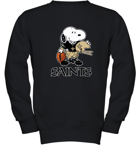 Snoopy A Strong And Proud New Orleans Saints Player NFL Youth Sweatshirt