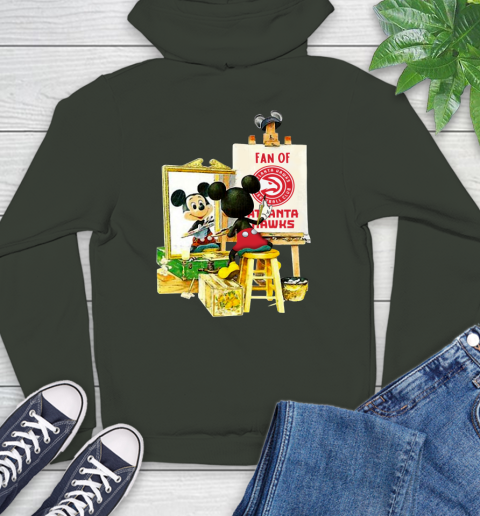 NBA Basketball Atlanta Hawks Mickey Drawing Shirt 24